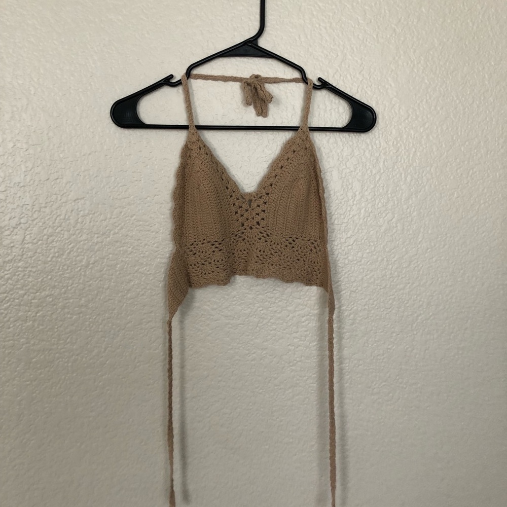 Crochet Knit Crop Top - Costume Top